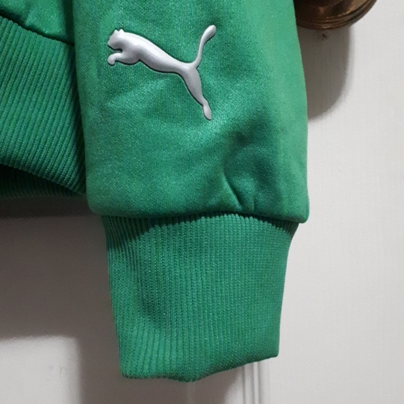 Puma Hoodie M Green textured pullover - Picture 4 of 4